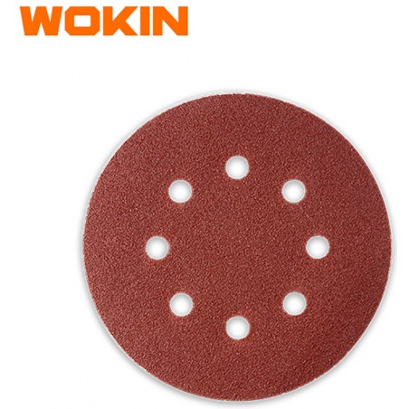 WOKIN - Cj. 5 Discos Lixa 125mm (Grão 120) - 776012