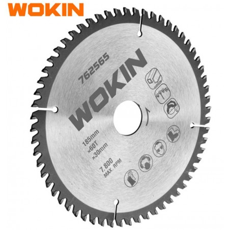 WOKIN - Disco Corte Alumínio 185mm x 60D x 30mm - 762565