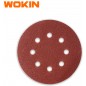 WOKIN - Cj. 5 Discos Lixa 125mm (Grão 60) - 776006