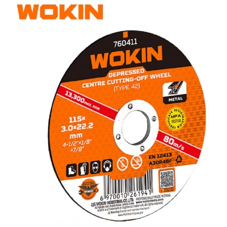 WOKIN - Disco Corte Ferro 180 x 3.0mm - 760418
