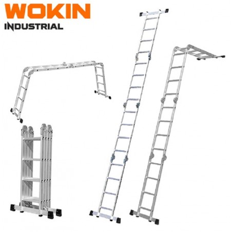 WOKIN - Escada Aluminio Multi 4 x 4 Degraus - 682644