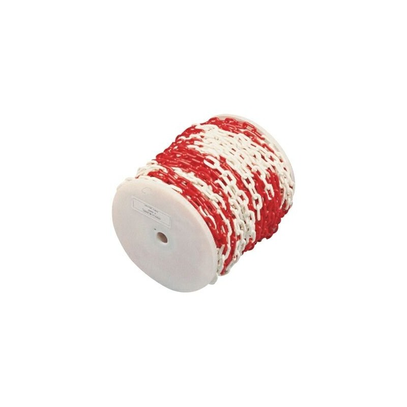 Corrente Plástica 8 mm - Vermelha / Branca