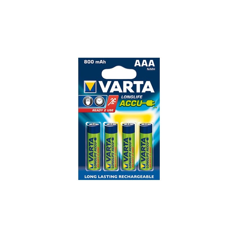 Pilhas VARTA Recarreg. HR3 / AAA - 800 mAh